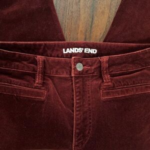 🤎 Lands' End Women's Velvet Burgundy Skinny Jeans 🤎